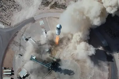 Blue Origin's first tourist space flight