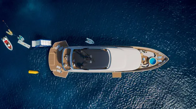Refined and relaxing aesthetics for the superyacht Sirena 118