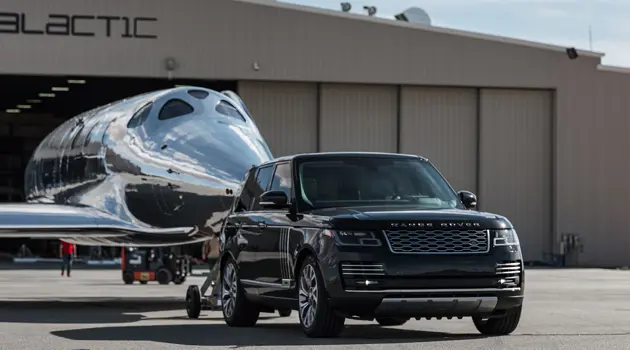 The Range Rover Astronaut Edition support Virgin Galactic
