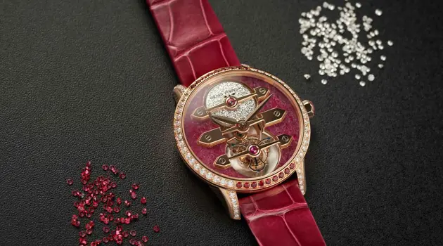 Girard-Perregaux Tourbillon with Three Gold Bridges Ruby Heart