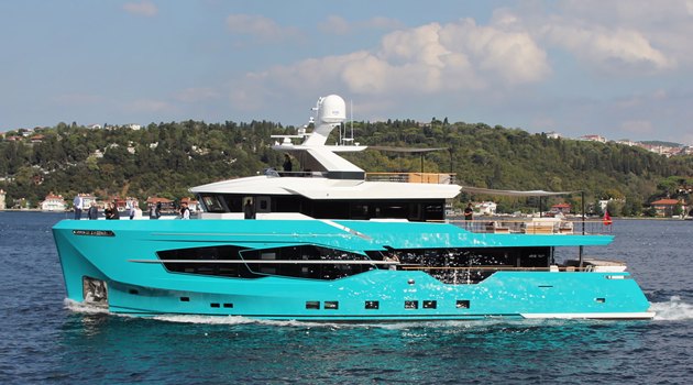 Numarine launched first 32XP expedition yacht with Hot Lab-designed interior