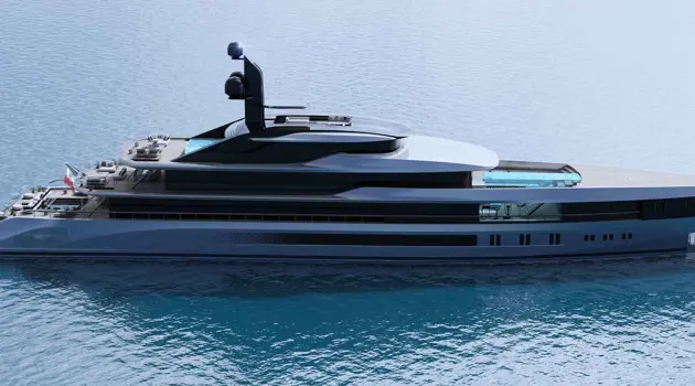 The superyacht T760 Apache by Tankoa