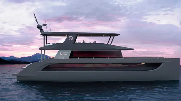 A new hybrid model by Silent-Yachts in collaboration with VisionF Yachts