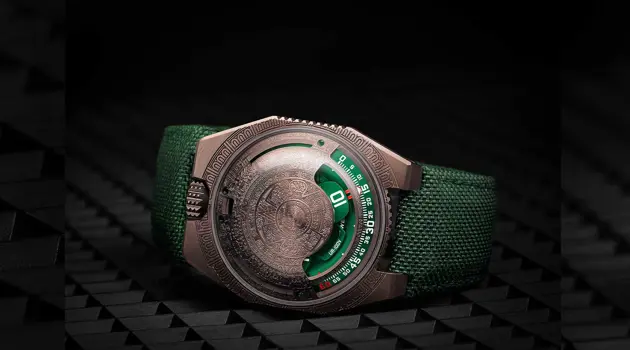 The timepiece UR-100V Time and Culture line by Urwerk