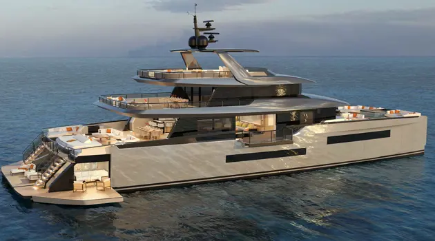 ISA Zeffiro 130: a new power catamaran