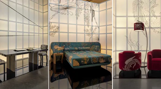 Oriental inks, the new Armani/Casa collection