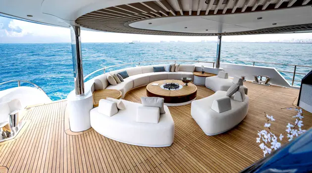 The superyacht Romeo 55 towards its world debut