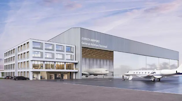 A new general aviation terminal in Zurich