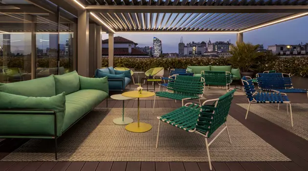 Casa Baglioni Milan chose Paola Lenti for the new Rooftop by Sadler