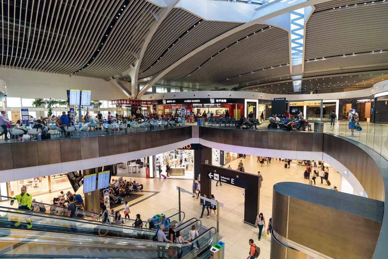 Aeroporto di Roma Fiumicino. Foto: Copyright © Sisterscom.com / Roberto La Rosa / Shutterstock