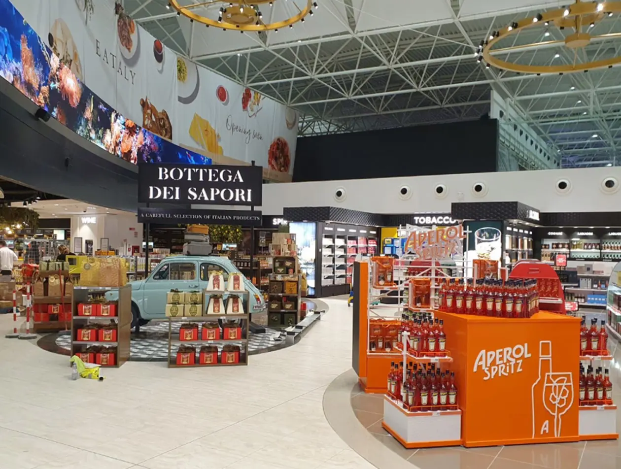 Duty Free all'aeroporto di Roma Fiumicino