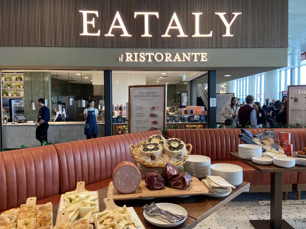 Eataly all’aeroporto di Milano Bergamo Copyright © Sisterscom.com / Avion Tourism Magazine