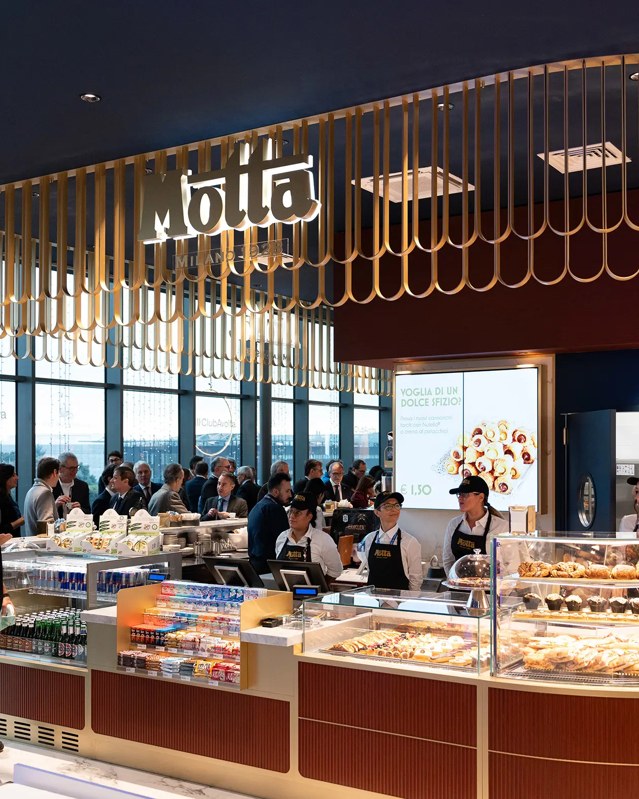 Il nuovo Bar Italiano Motta a BGY Foto: Copyright © Milan Bergamo Airport