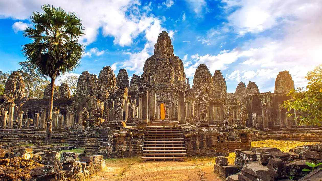 Siem Reap, Tempio di Bayon.&nbsp;Foto: Copyright © Sisterscom.com /&nbsp;Depositphotos
