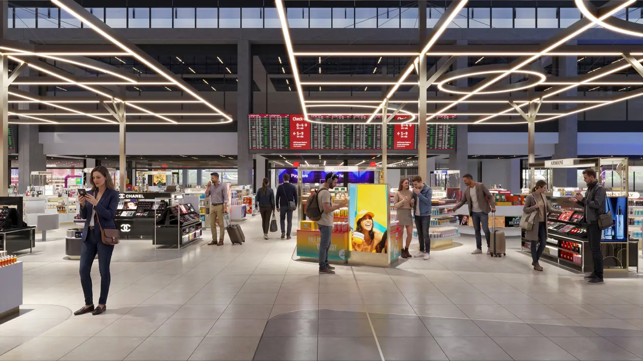 Aeroporto di Berlino (BER) Rendering: Copyright Gebr. Heinemann SE & Co. KG | Flughafen Berlin Brandenburg GmbH