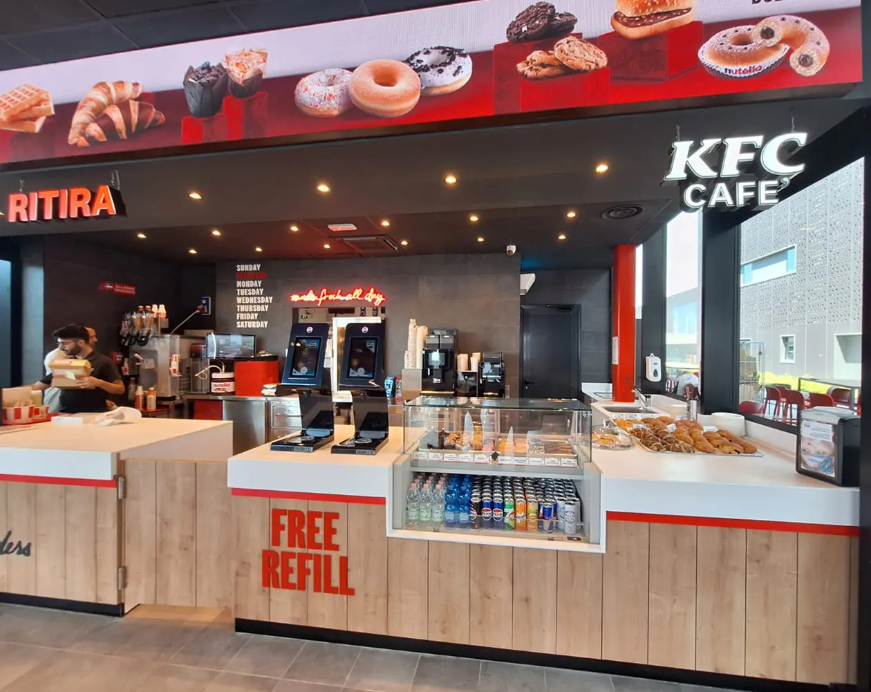 KFC a Milan Bergamo Airport. Foto Copyright © Ufficio Stampa Kentucky Fried Chicken (KFC)