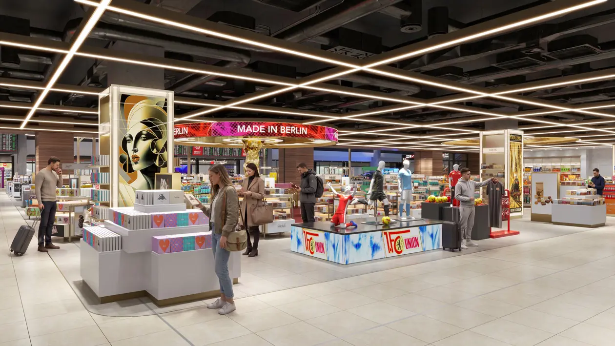 Aeroporto di Berlino (BER) Rendering: Copyright Gebr. Heinemann SE & Co. KG | Flughafen Berlin Brandenburg GmbH