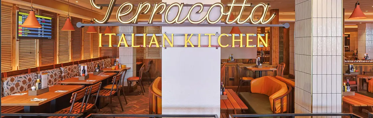 East Midlands Airport: the new Italian restaurant Terracotta opens