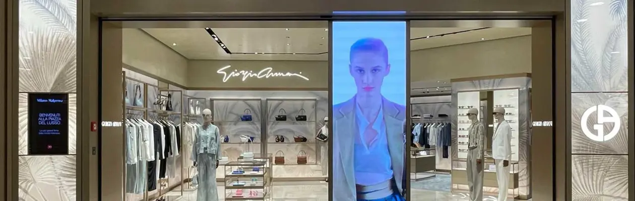 Giorgio Armani a Malpensa