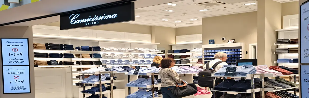 Camicissima opens a new store at Milan Bergamo Airport