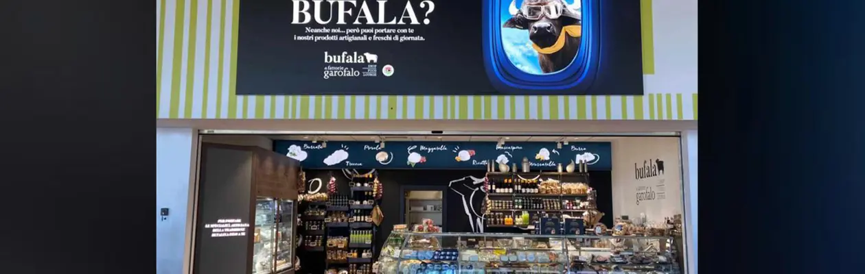 Nuovo store "Bufala" all'aeroporto di Milano Bergamo
