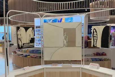 Fiamma Diletta Cremonese on display at the Difstore Art Space in Milan Bergamo Airport