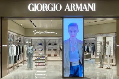 Giorgio Armani a Malpensa