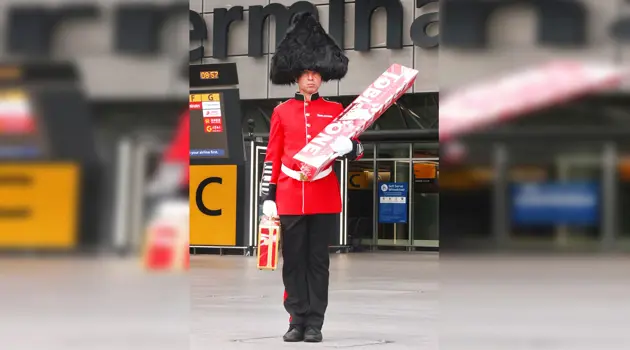 The limited edition Toblerone Eton Mess arrives at Heathrow