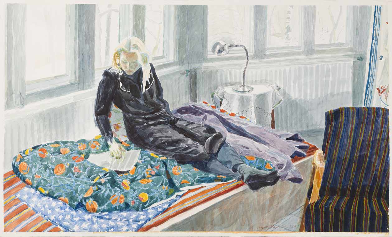 Marjatta Hanhijoki - Leena in the Sunroom, 1988, Finnish National Gallery. Foto: Finnish National Gallery / Petri Virtanen