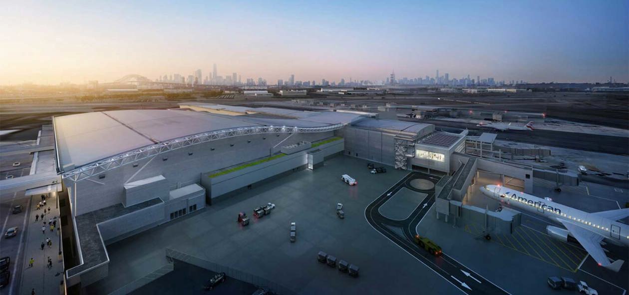The new Terminal 8 for Iberia in New York's John F. Kennedy airport