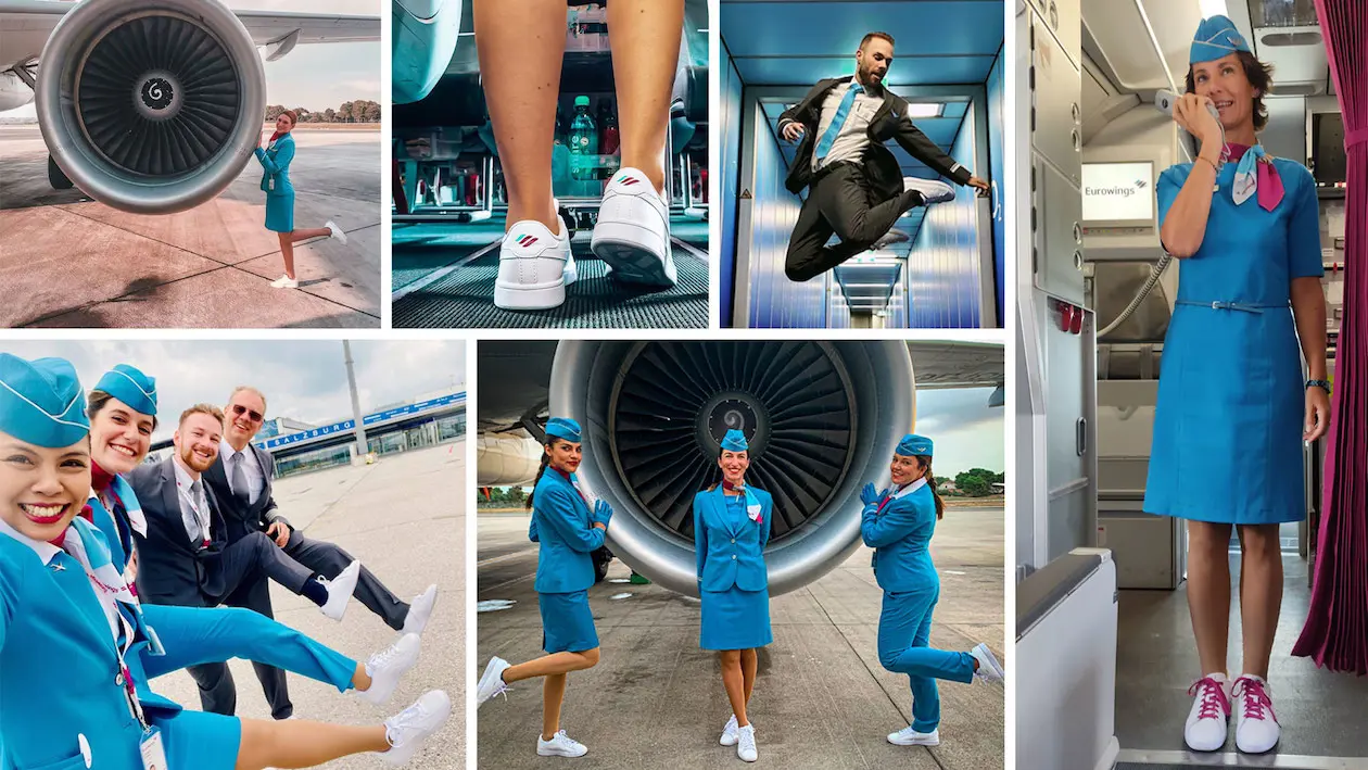 Eurowings "compagnia aerea sneaker".&nbsp;Copyright ©&nbsp;Eurowings.