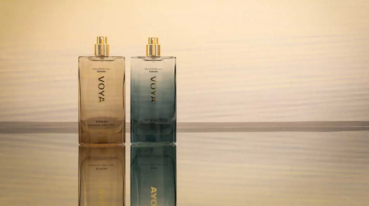 Emirates Onboard Comforts - exclusive Emirates & VOYA fragrance Copyright © Emirates Airlines / The Emirates Group