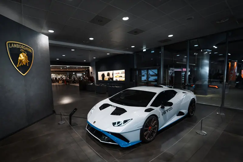 Lamborghini at Bologna airport.