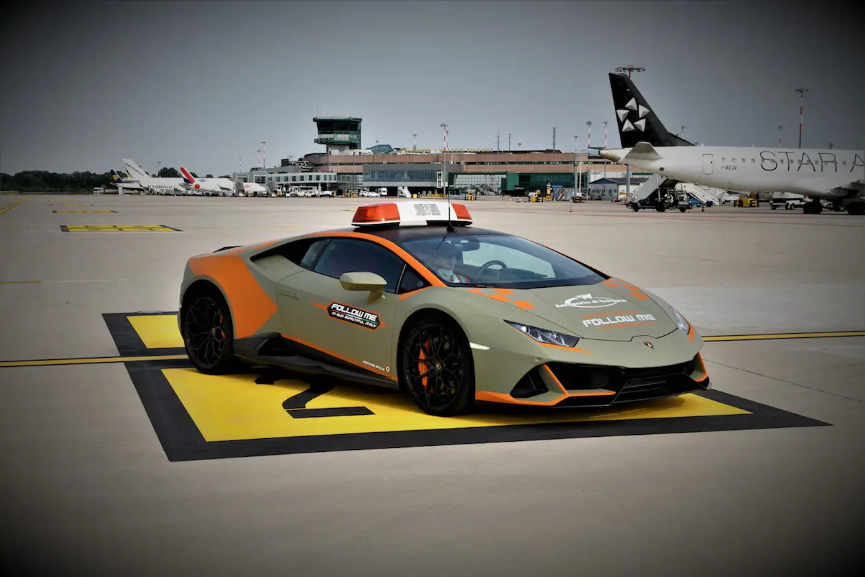 Lamborghini at Bologna airport.