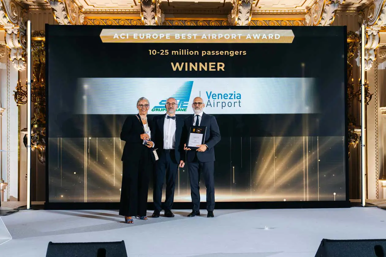 Premiazione Venice Airport, Best Airport Award di ACI EUROPE Foto: Save Press