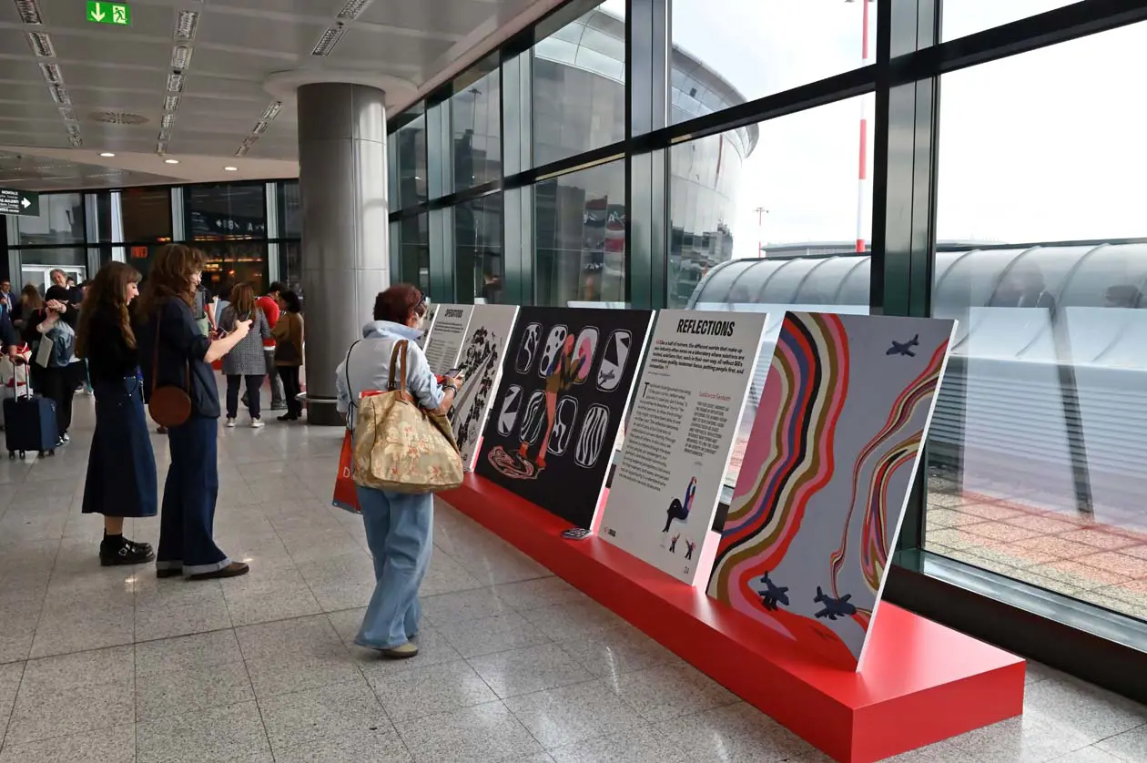 Mostra “SEA MAG on Display” nell'area extra-Schengen del Terminal 1 dell'Aeroporto di Milano Malpensa Foto: Copyright © Ufficio Stampa SEA