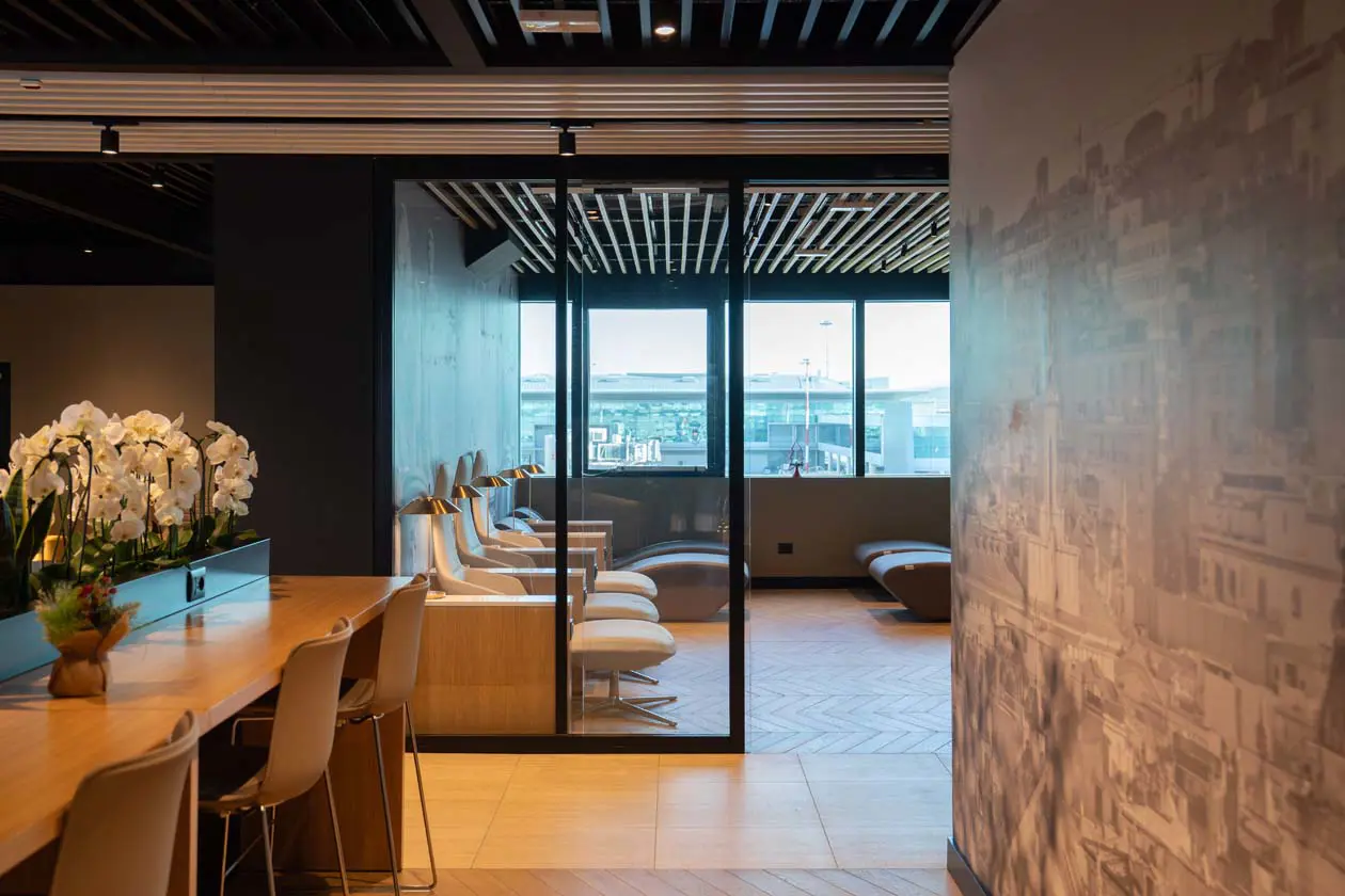 Prima Vista Lounge all'aeroporto di Roma Fiumicino, Terminal 1 Foto: Copyright © ADR e Aviapartner