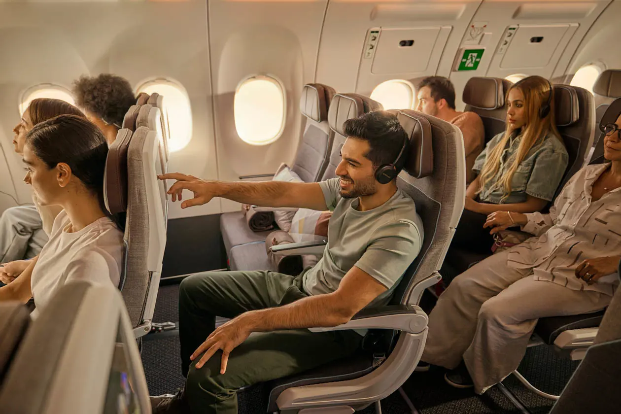 Etihad cabina Economy Extra Legroom Foto: Copyright © Ufficio Stampa Etihad Airways