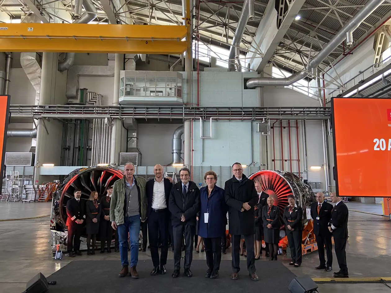 Da sinistra, Pierluigi Di Palma, Lorenzo Lagorio, Attilio Fontana, Arianna Censi e Armando Brunini Foto: Copyright © Avion Tourism Magazine