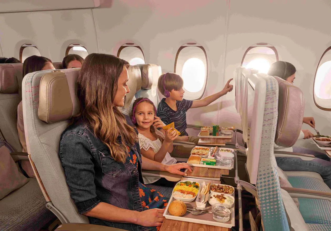 Emirates Economy Class Experience Copyright © Emirates Airlines /&nbsp;The Emirates Group