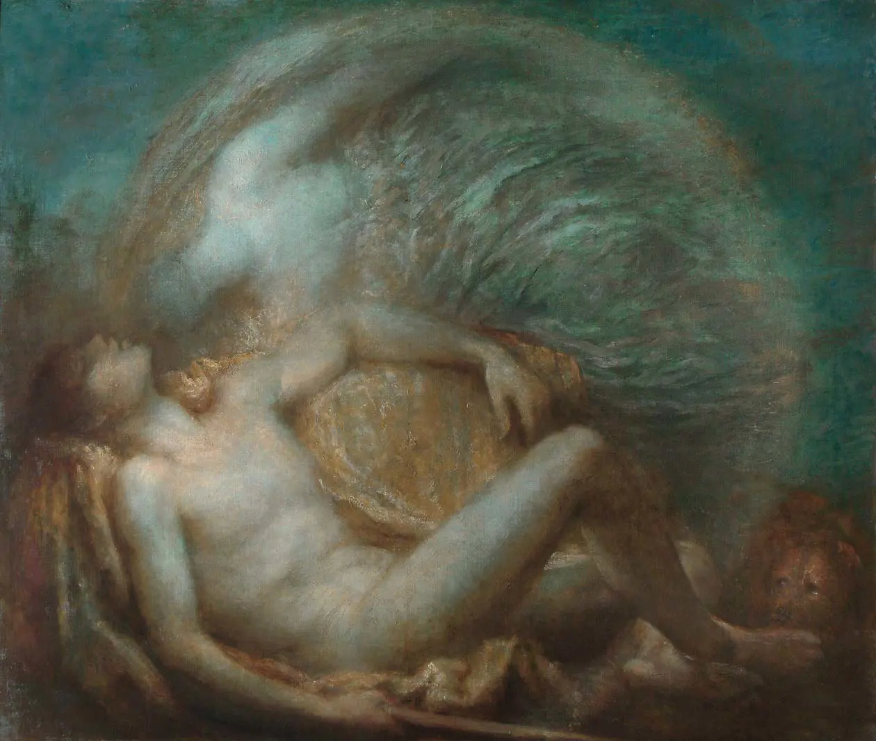 George Frederic Watts (1817-1904) Endymion, 1903 - 1904, Huile sur toile, 104,1 x 121,9 cm, Compton, Surrey, Watts Gallery Copyright © Watts Gallery Trust