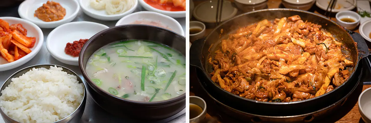 Dwaeji gukbap e dakgalbi coreani Foto: Copyright © Sisterscom.com / Depositphotos