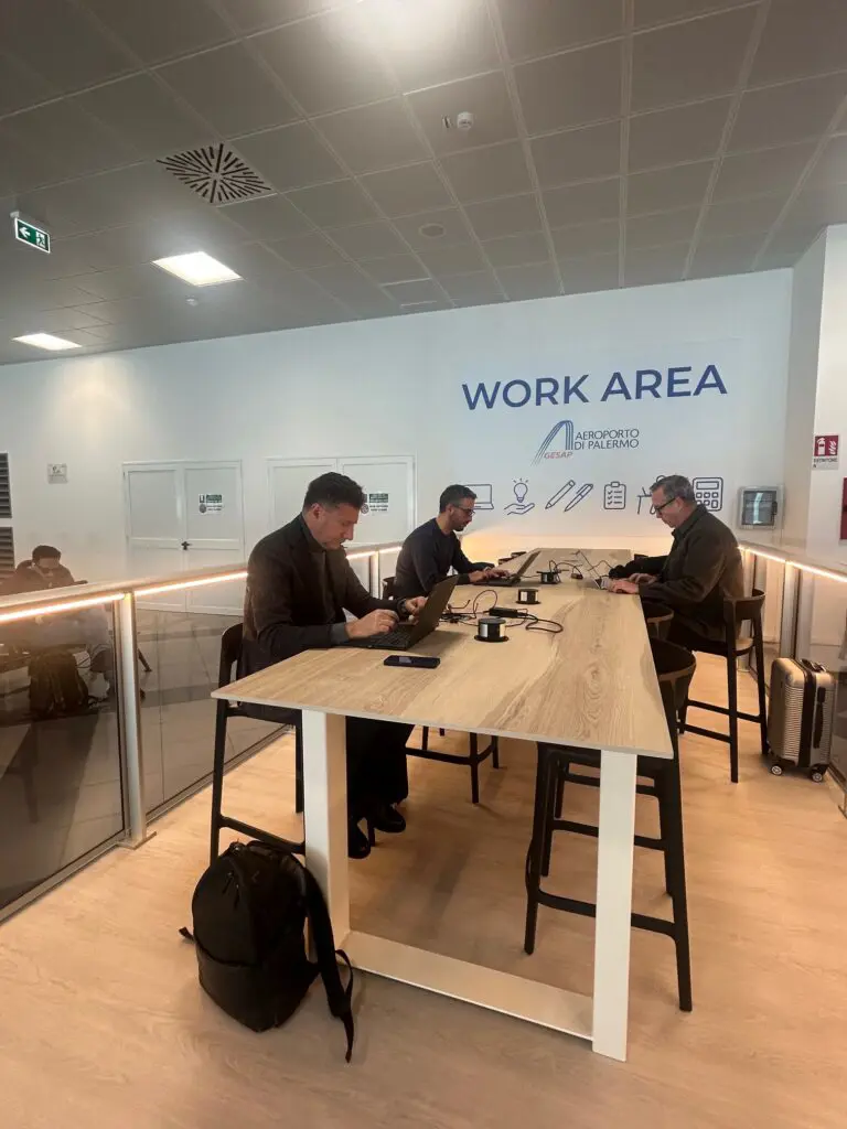 Work area all'aeroporto di Palermo Foto Copyright © Ufficio Stampa Palermo Airport - Gesap
