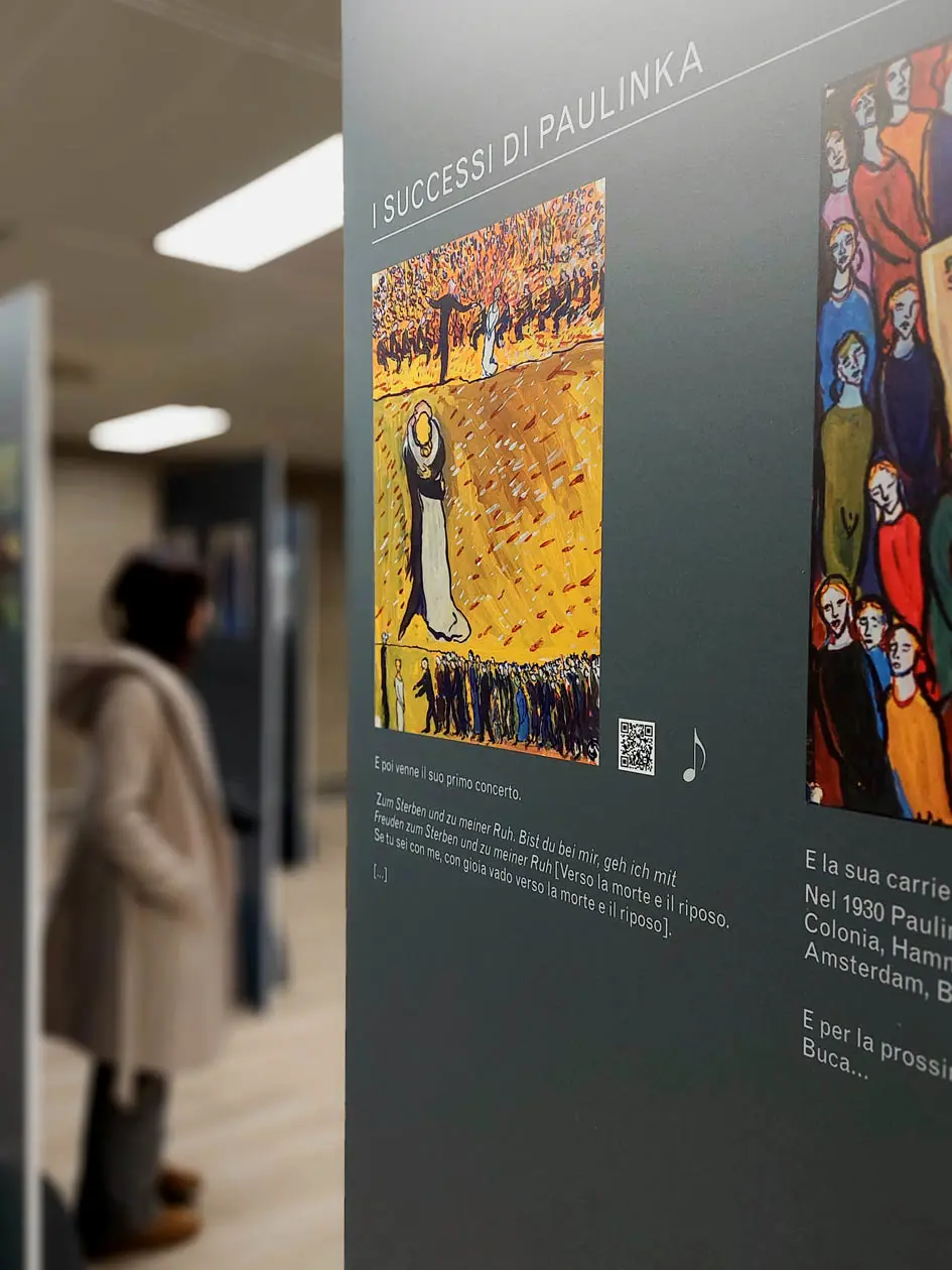 Mostra  “Charlotte Salomon. Un viaggio artistico e umano nel tempo della Shoah”. Copyright © Sea Aeroporti di Milano