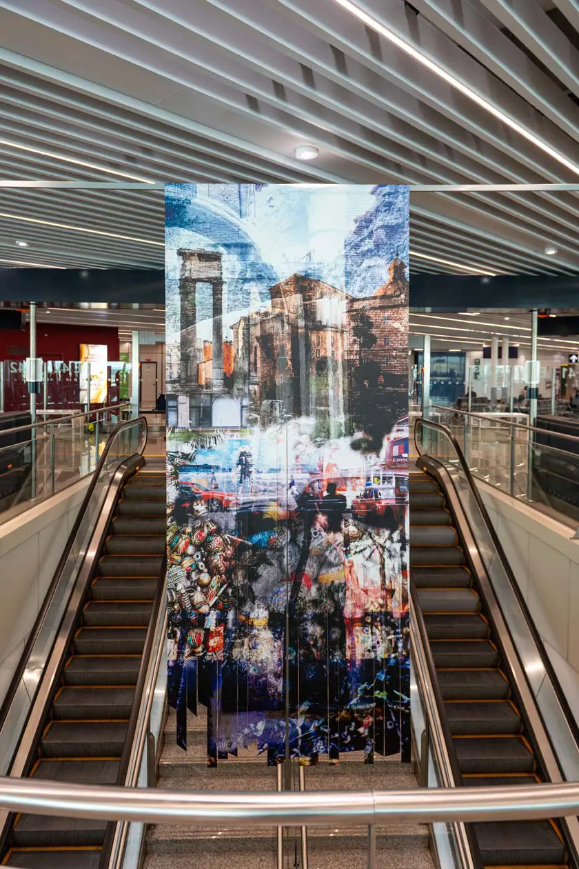 Mostra di Davide Bramante all'Aeroporto di Roma Fiumicin