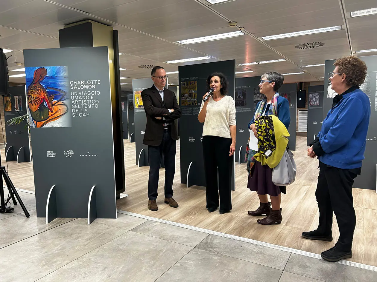 Mostra  “Charlotte Salomon. Un viaggio artistico e umano nel tempo della Shoah”. Copyright © Sea Aeroporti di Milano