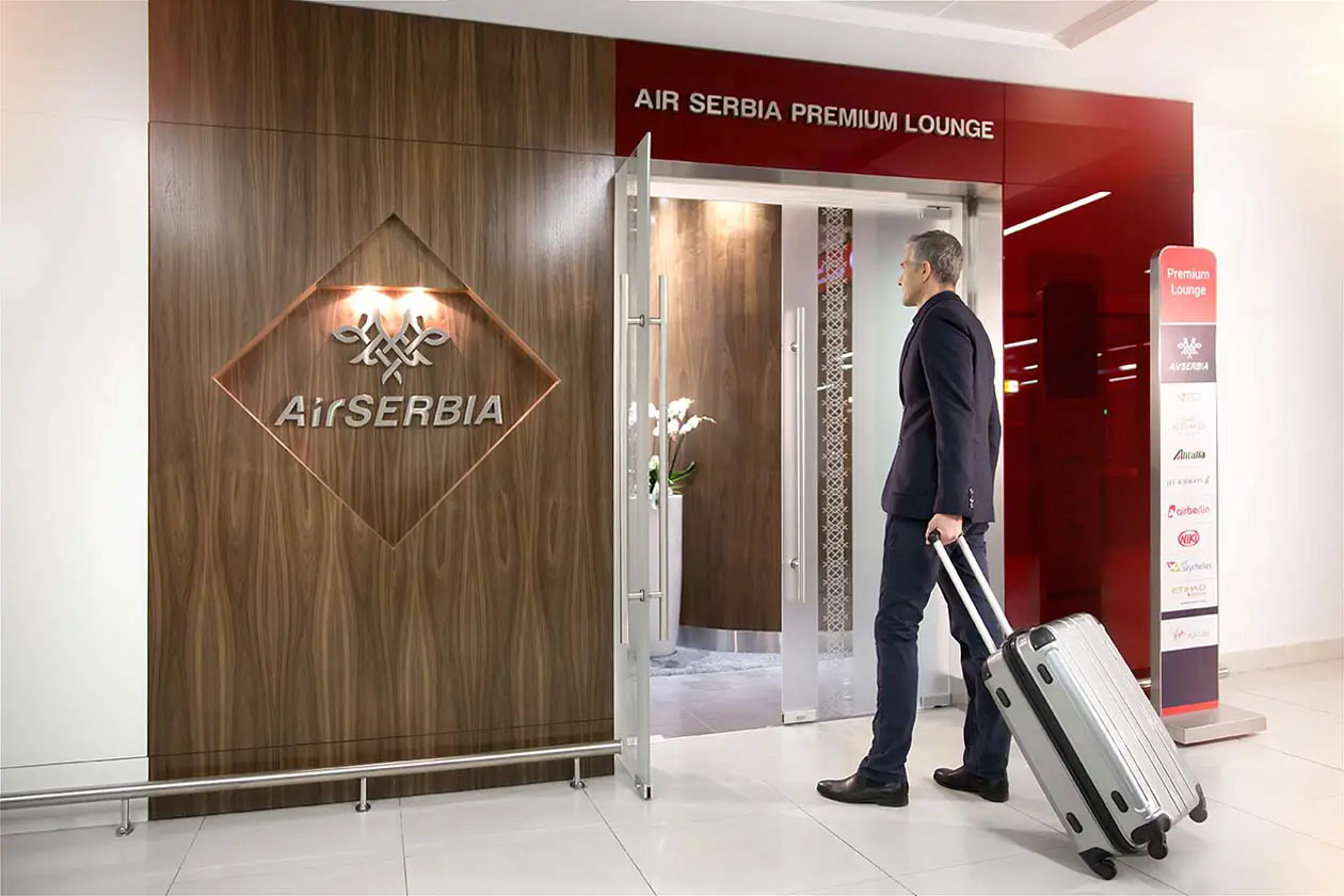 Premium Lounge di Air Serbia all'Aeroporto di Belgrado Copyright © Air Serbia 