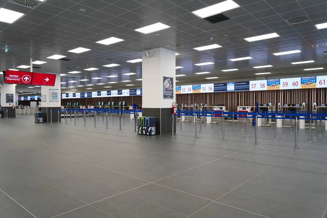 Nuova area check all'aeroporto di Milano Bergamo Foto: Ufficio Stampa SACBO