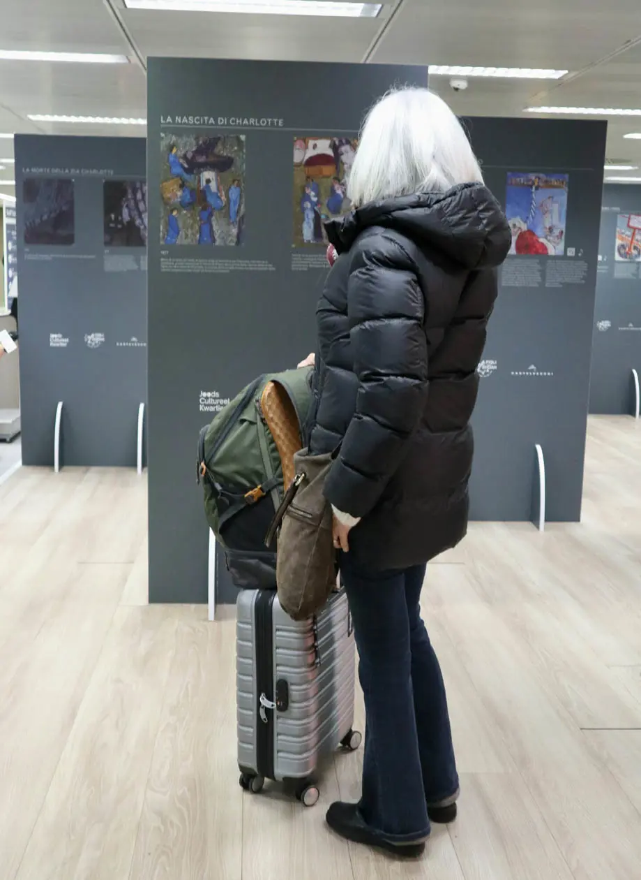 Mostra  “Charlotte Salomon. Un viaggio artistico e umano nel tempo della Shoah”. Copyright © Sea Aeroporti di Milano