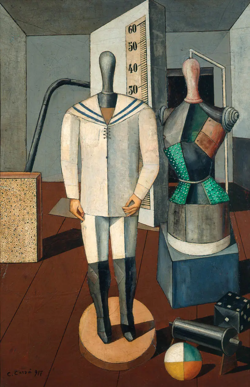 Carlo Carrà, Madre e figlio, 1917 Milano, Pinacoteca di Brera - Palazzo Citterio © Pinacoteca di Brera, Milano – MiC © Carlo Carrà, by SIAE 2026